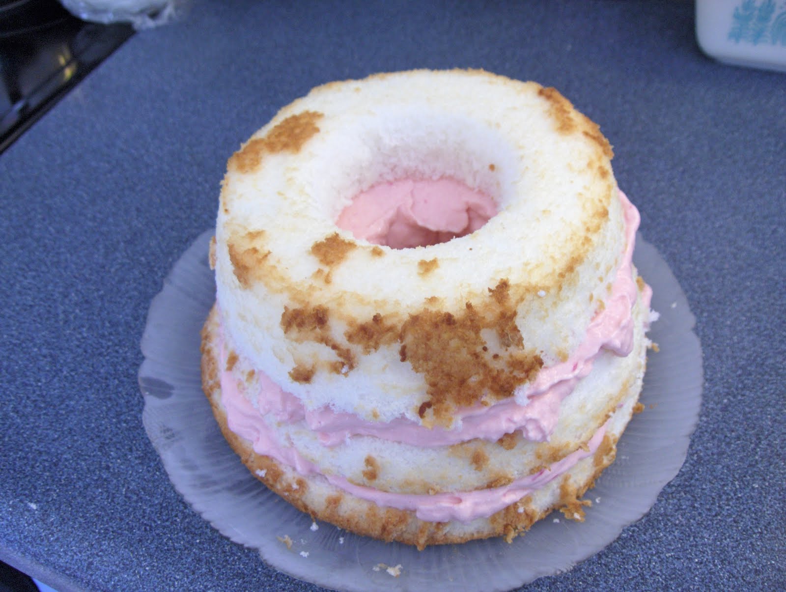 dinner at julie's Pink Lemonade Ice Cream Cake