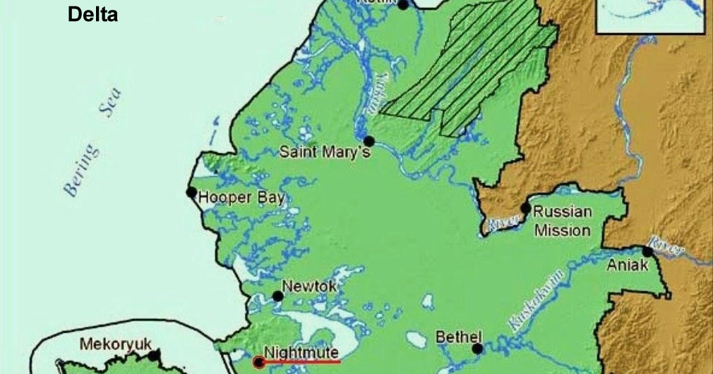 Ultima Thule Nightmute, Alaska isolation and poverty on the wet tundra.