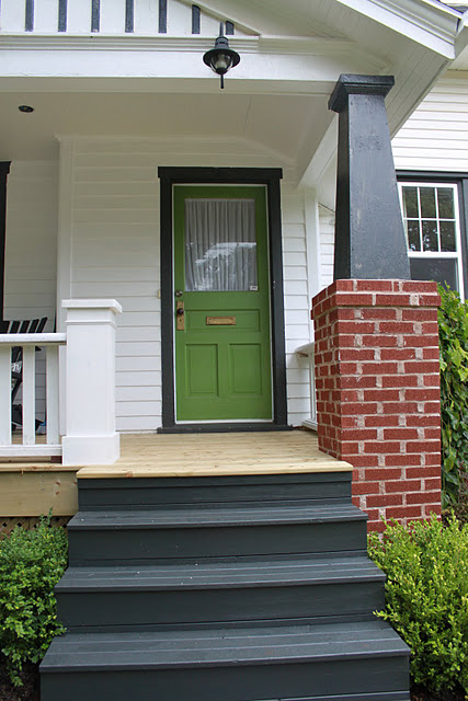 modern green color building