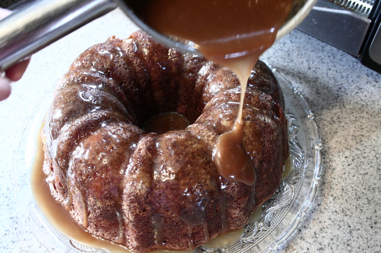 Hearth and Hospitality Caramel Glazed Pear Cake