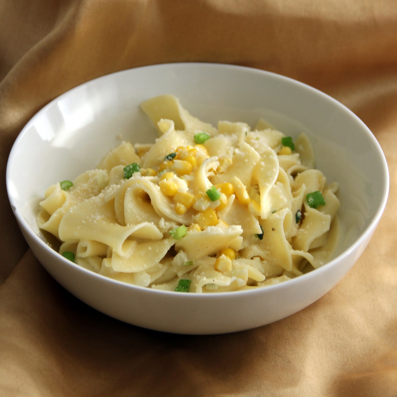 The Growing Foodie Weeknight Dinner Pasta with Corn, Thyme, and Parmesan