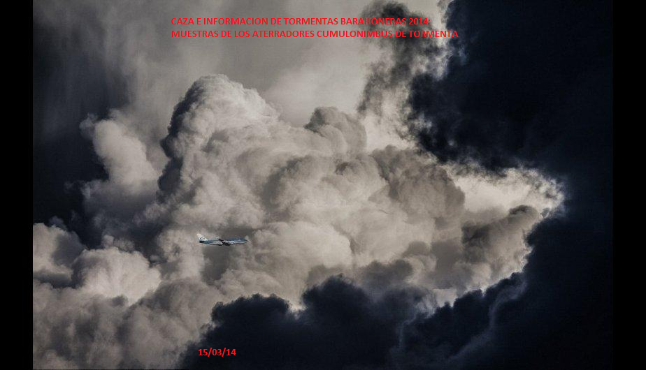 Muestras con aviones de los aterradores cumulonimbus de la temporada lluviosa