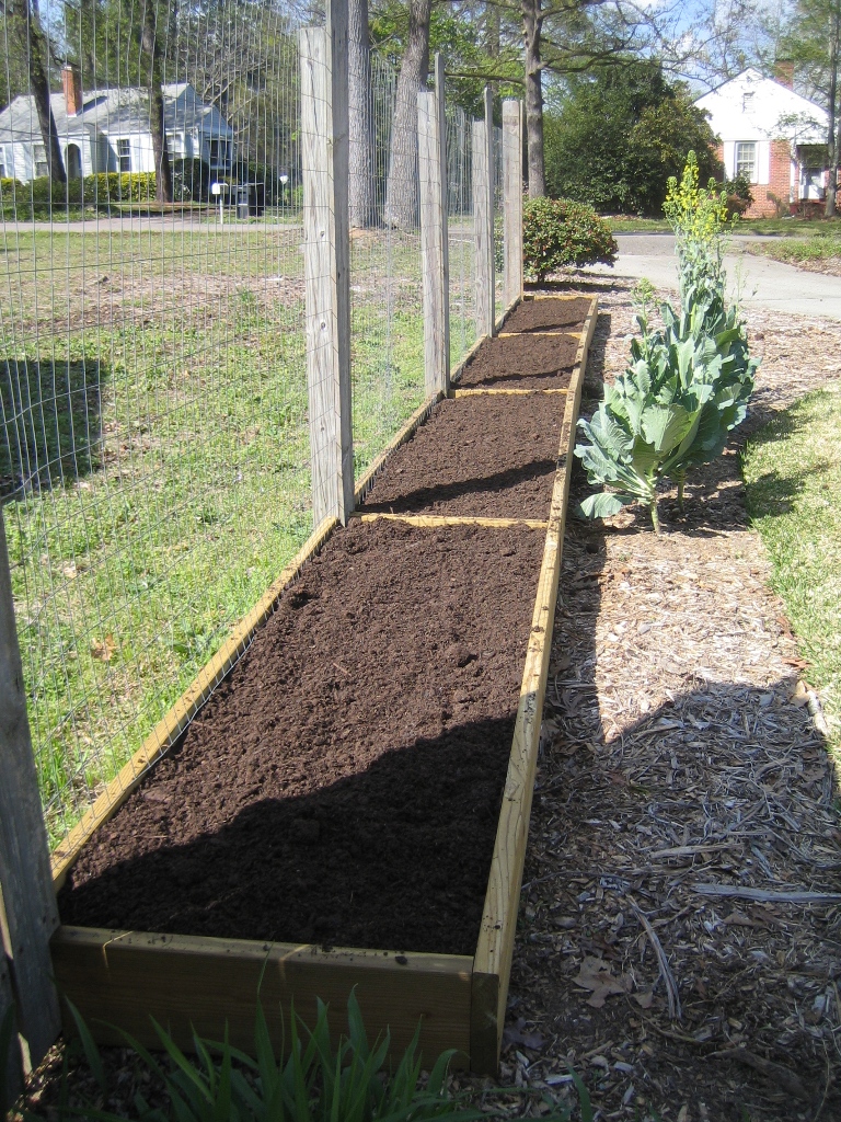 120315+raised+bed+by+front+fence.JPG (768×1024) | Building a raised