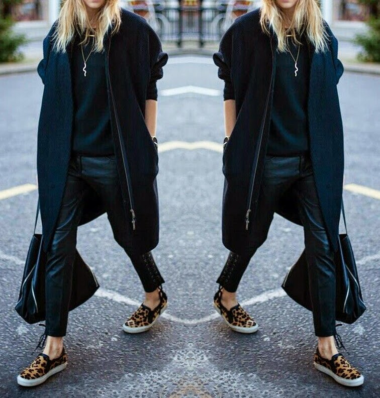 Camille Charrière, Camille Over the Rainbow, leopard print pony hair Sandor Anaconda slip-on sneakers, cropped leather pants, Céline bag Camille Charrière, Camille Over the Rainbow, leopard print pony hair Sandor Anaconda slip-on sneakers, cropped leather pants, Céline bag