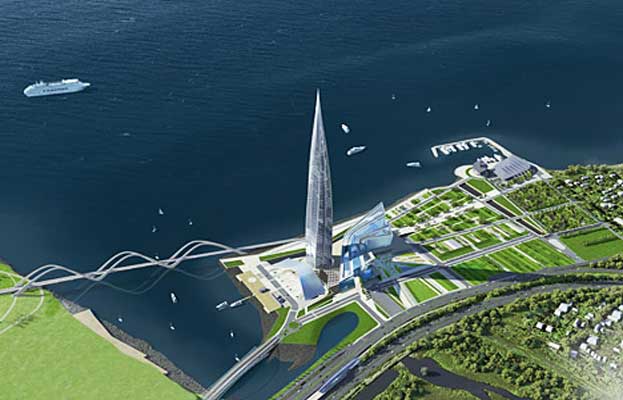 Gazprom Skyscraper Distorts Gazprom Skyscraper Distorts Project