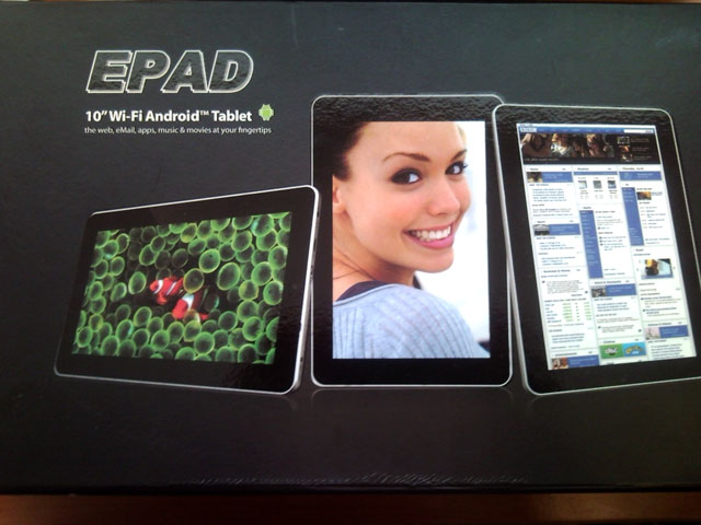 First off the ePad did not