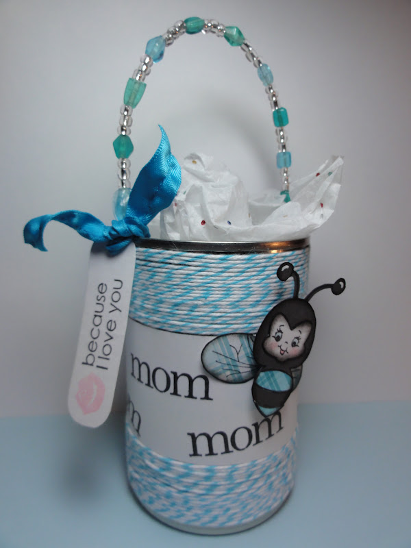 The Cricut Bug Recycled Soup Can Gift Pail
