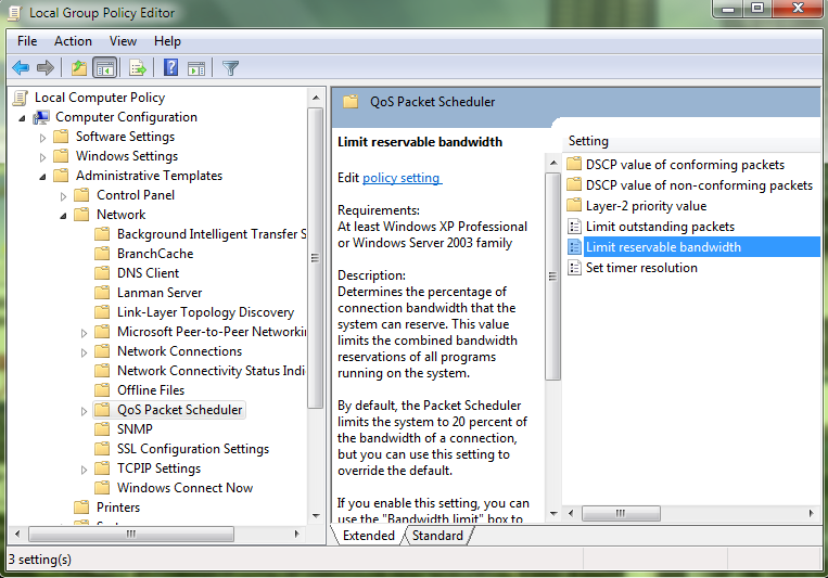 Qos Packet Scheduler Windows Vista