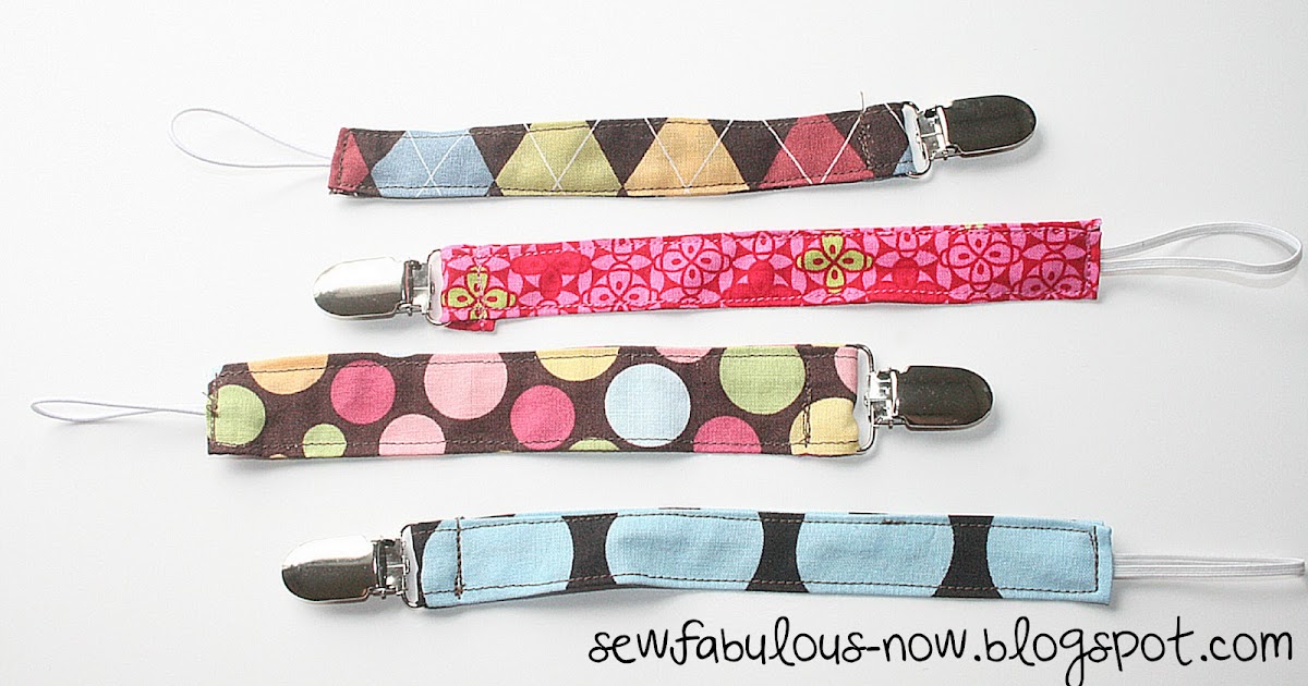 Sew Fabulous Pacifier Strap Tutorial