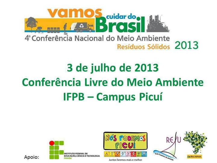 IFPB Campus Picuí Realiza a 4ª Conferência Nacional de Meio Ambiente (CNMA)