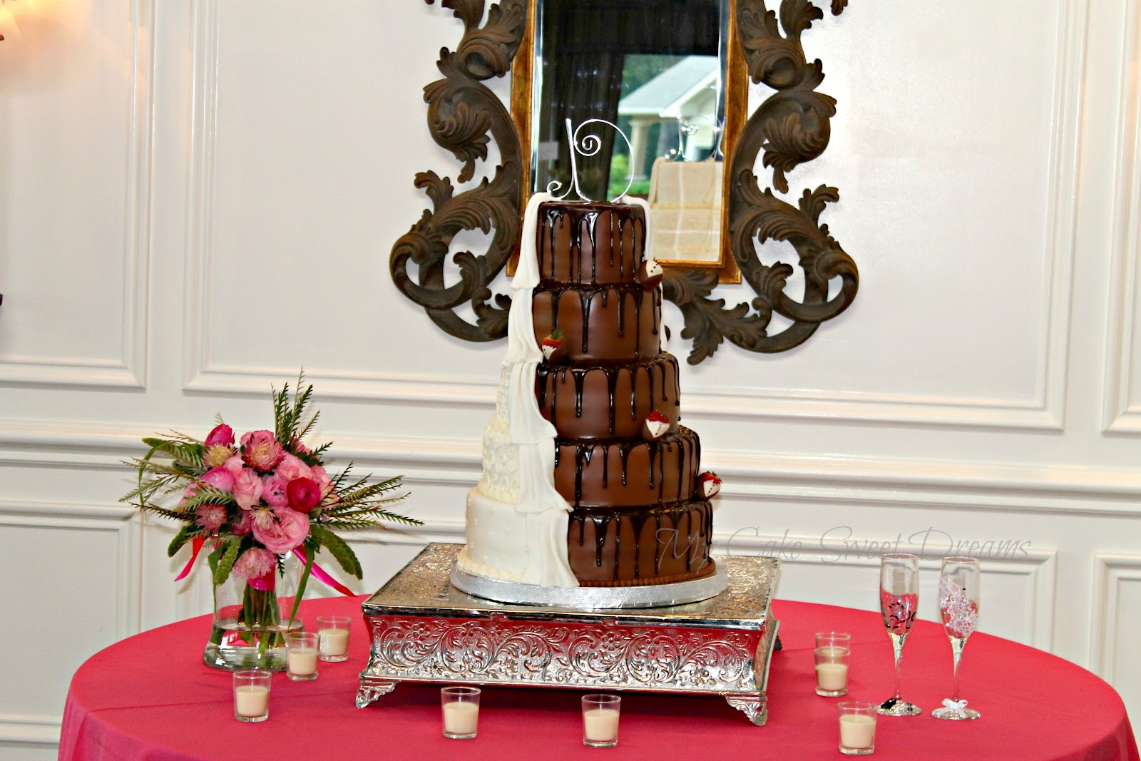 My Cake Sweet Dreams Half and Half Wedding Cake