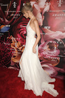 Taylor Swift in a stunning white gown