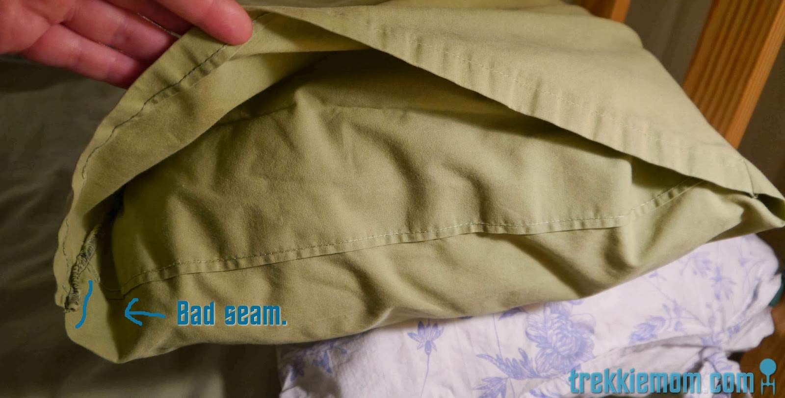 Trekkie Mom Body Pillow Cover Tutorial from a Bed Sheet