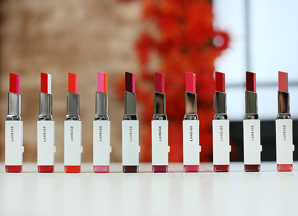 LANEIGE TWO TONE LIP BAR REVIEW + SWATCH (ALL COLOURS!!) Sasyachi