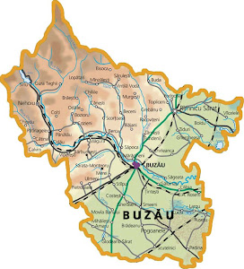 Buzau County Map