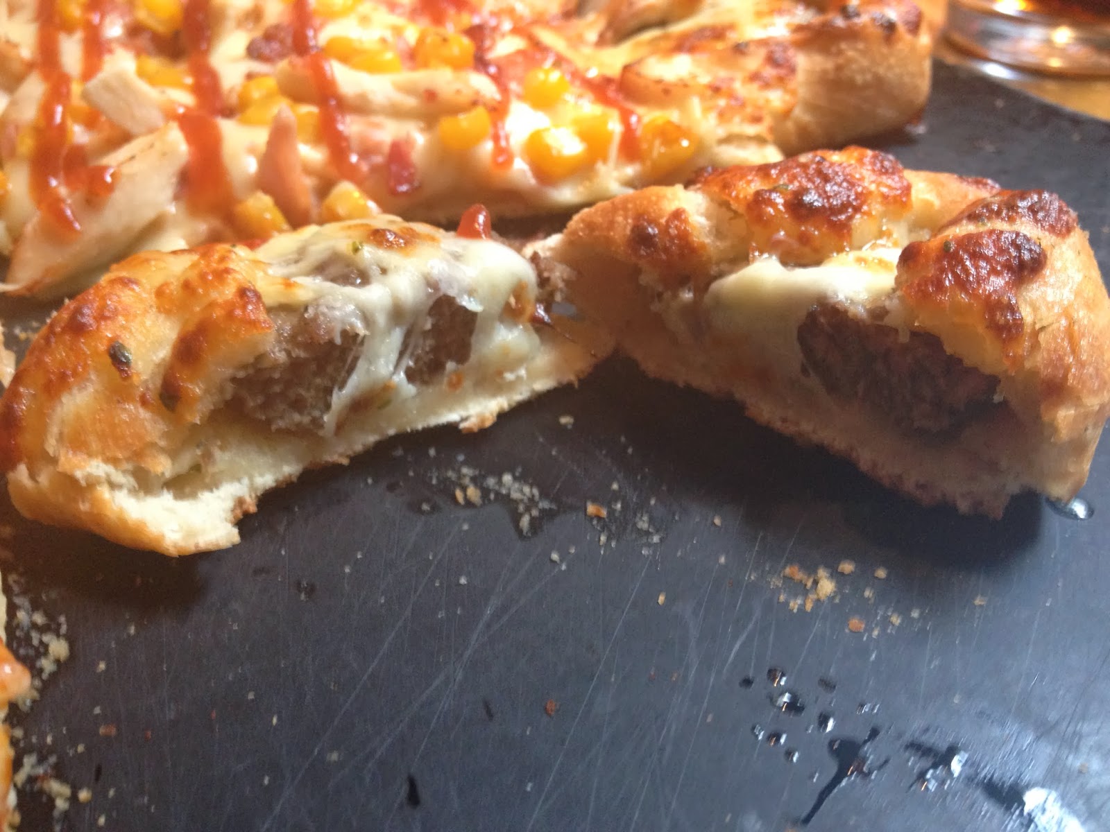 A Review A Day Today's Review Pizza Hut's Cheeseburger Stuffed Crust