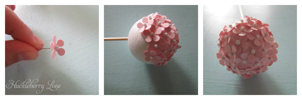 huckleberry love paper flower ball bouquet tutorial paper flower bouquet tutorial