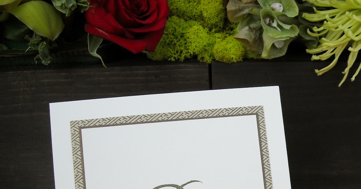 Layered Asian Table Sign Bradley & Lily Fine Stationery