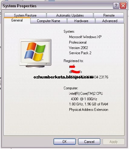 Ozhum Berkata Mengubah Win Xp Sp2 Jadi Sp3 Tanpa Instal Ulang