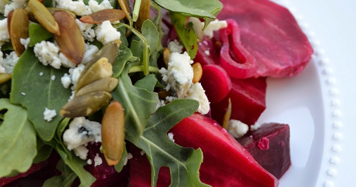 The Domestic Doozie Roasted Beet Salad With and Pumpkin Seeds