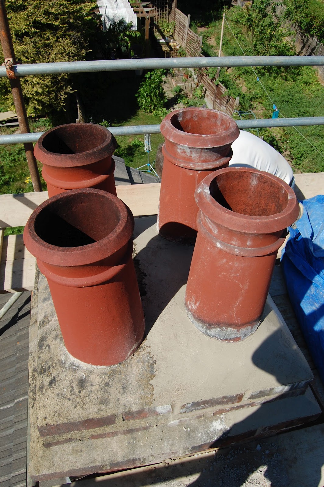 Look what we got on eBay chimney pots 'new' old terracotta clay
