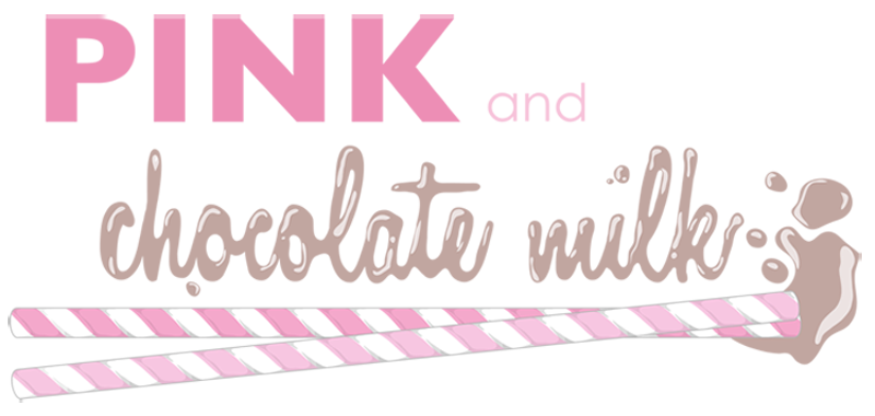pink and chocolate milk