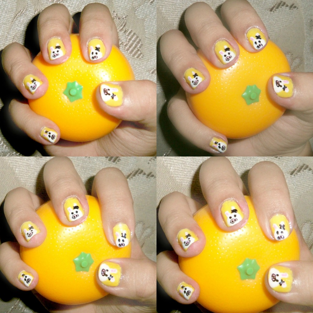 Mani Monday: How To Make Easter Pig Rabbit Nail Decals