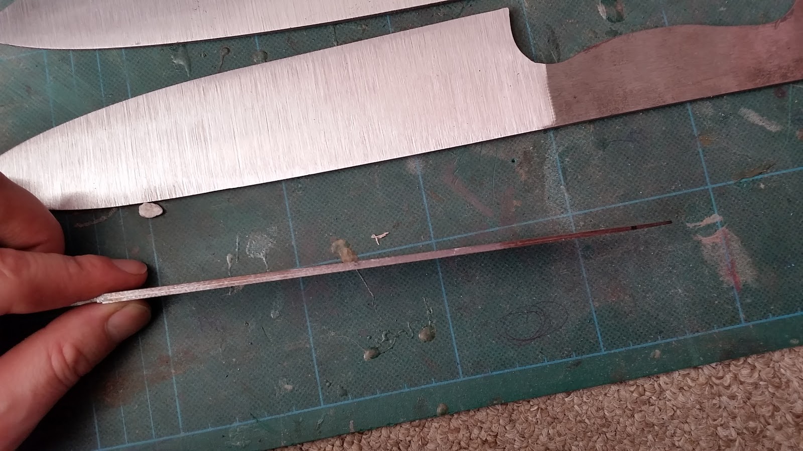 Wabocho Knife making adventures... part 5 Distal taper