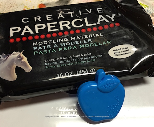 Creative Paperclay® air dry modeling material: A is for Apple