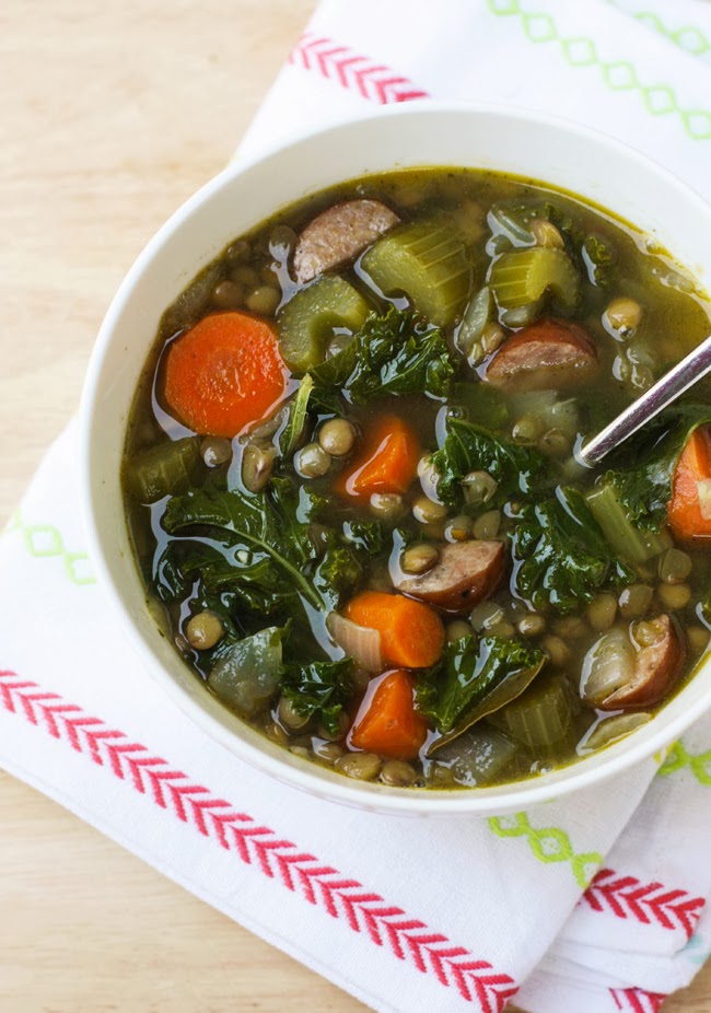 Amanda k. by the Bay Comfort Food Monday Lentil, Kale and Chicken