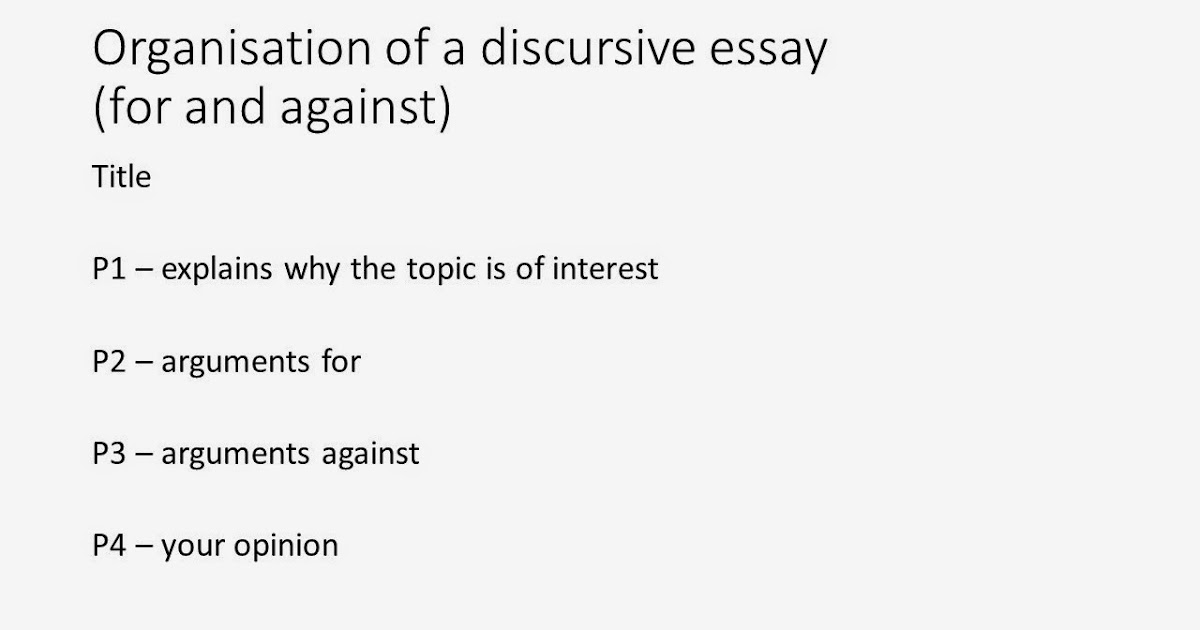 discursive essays