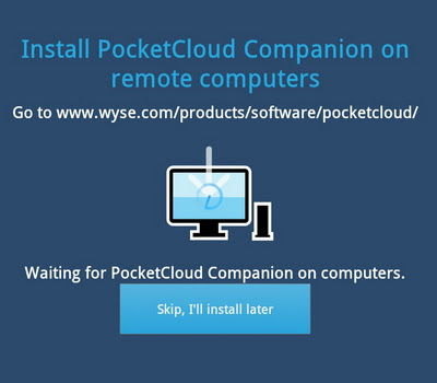 Pocket cloud Remote