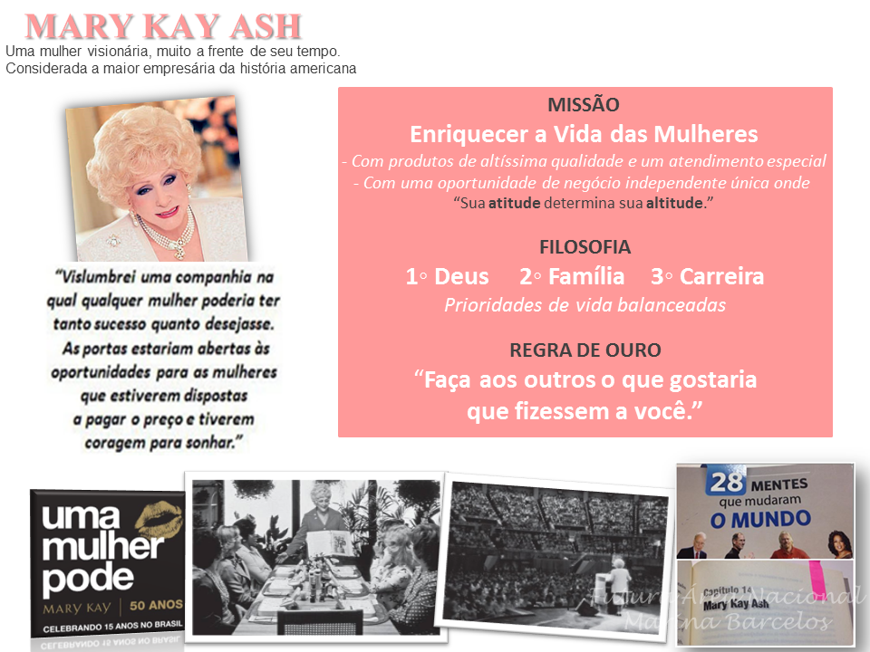 Vida Rosa Mary Kay A história da Mary Kay
