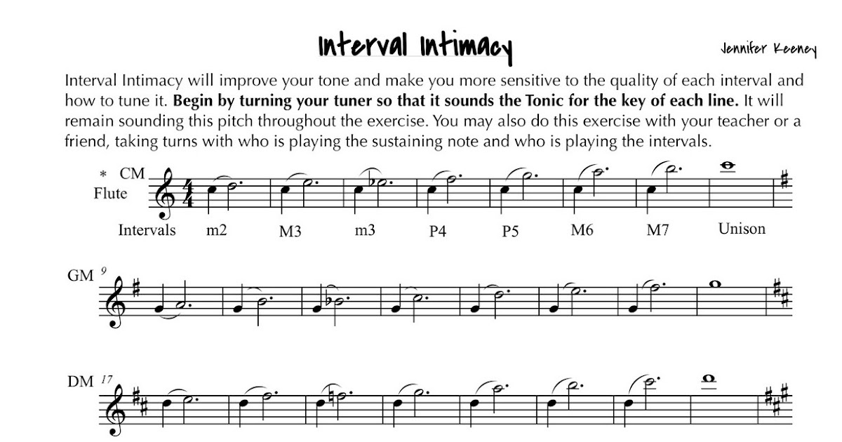 Practice Ideas for the Whole Musician Intonation Interval Intimacy