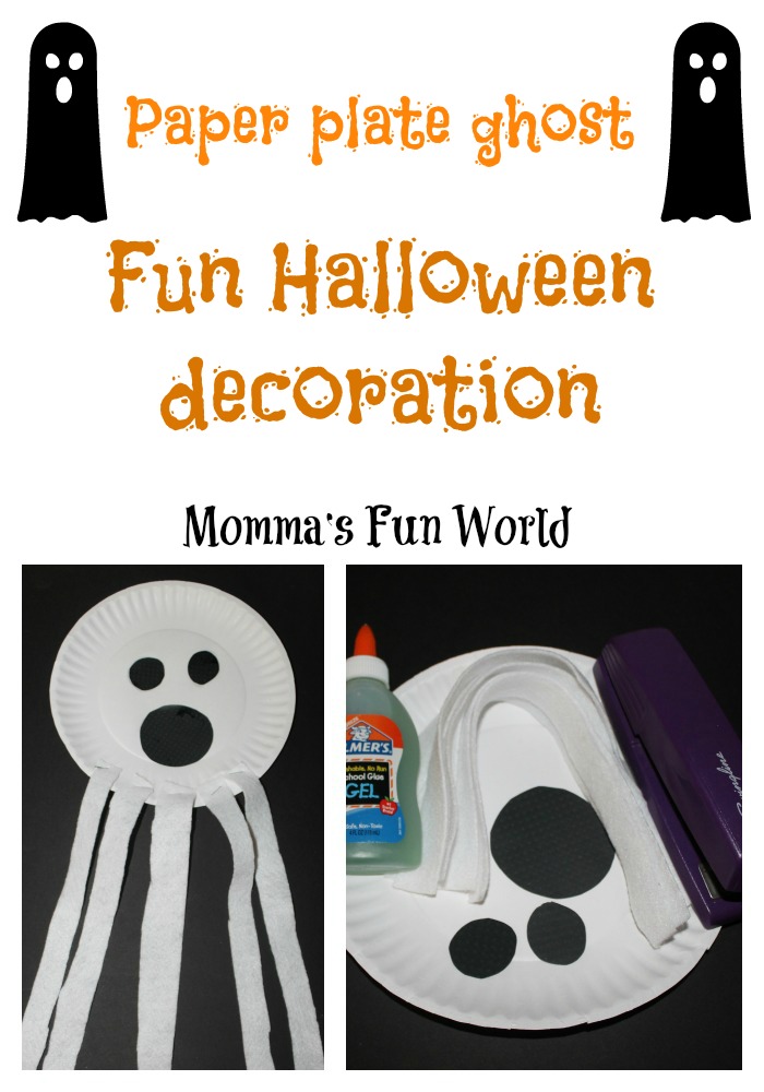Momma's Fun World Ghost paper plate craft