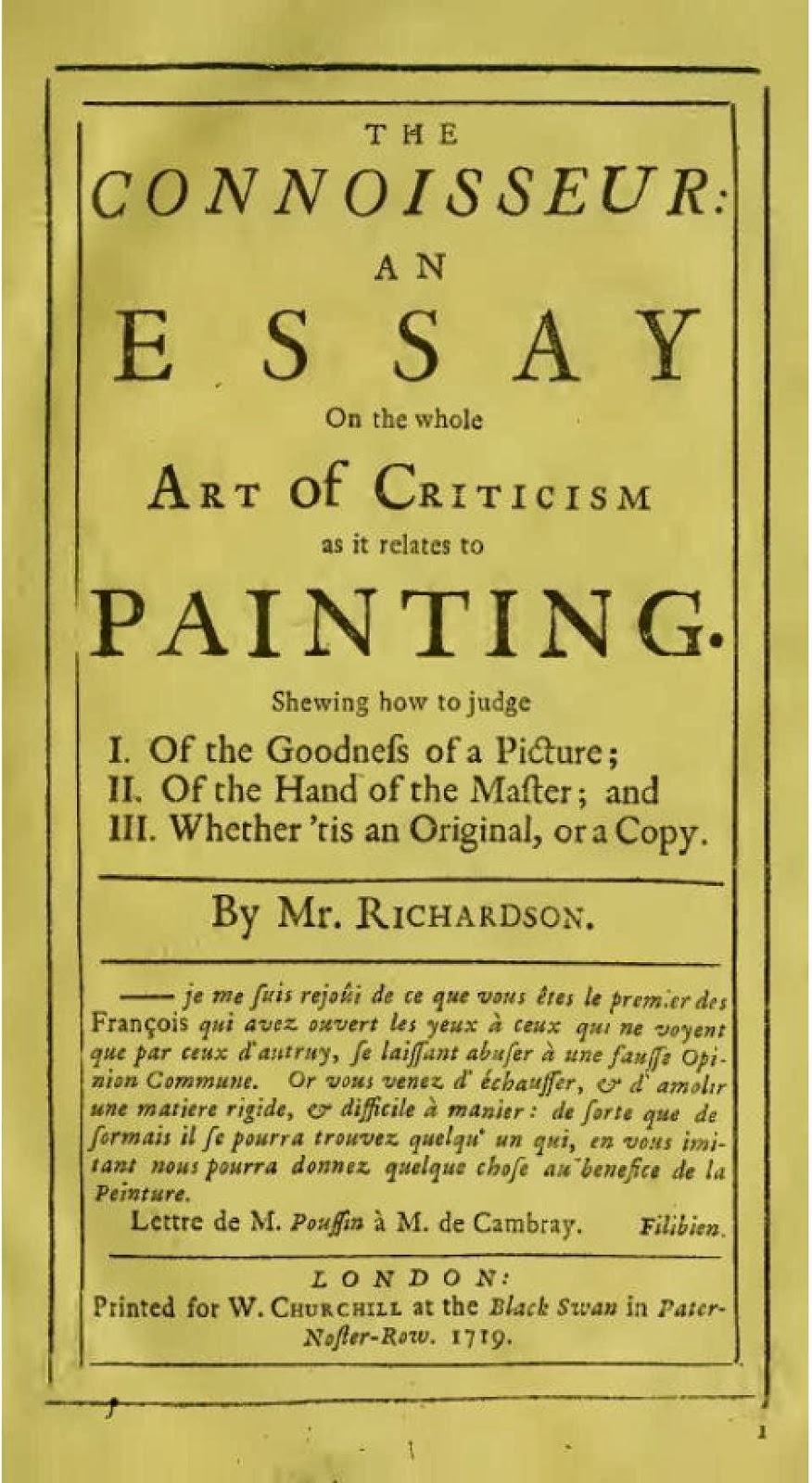 jonathan richardson an essay on the theory of painting jonathan richardson an essay on the theory of painting