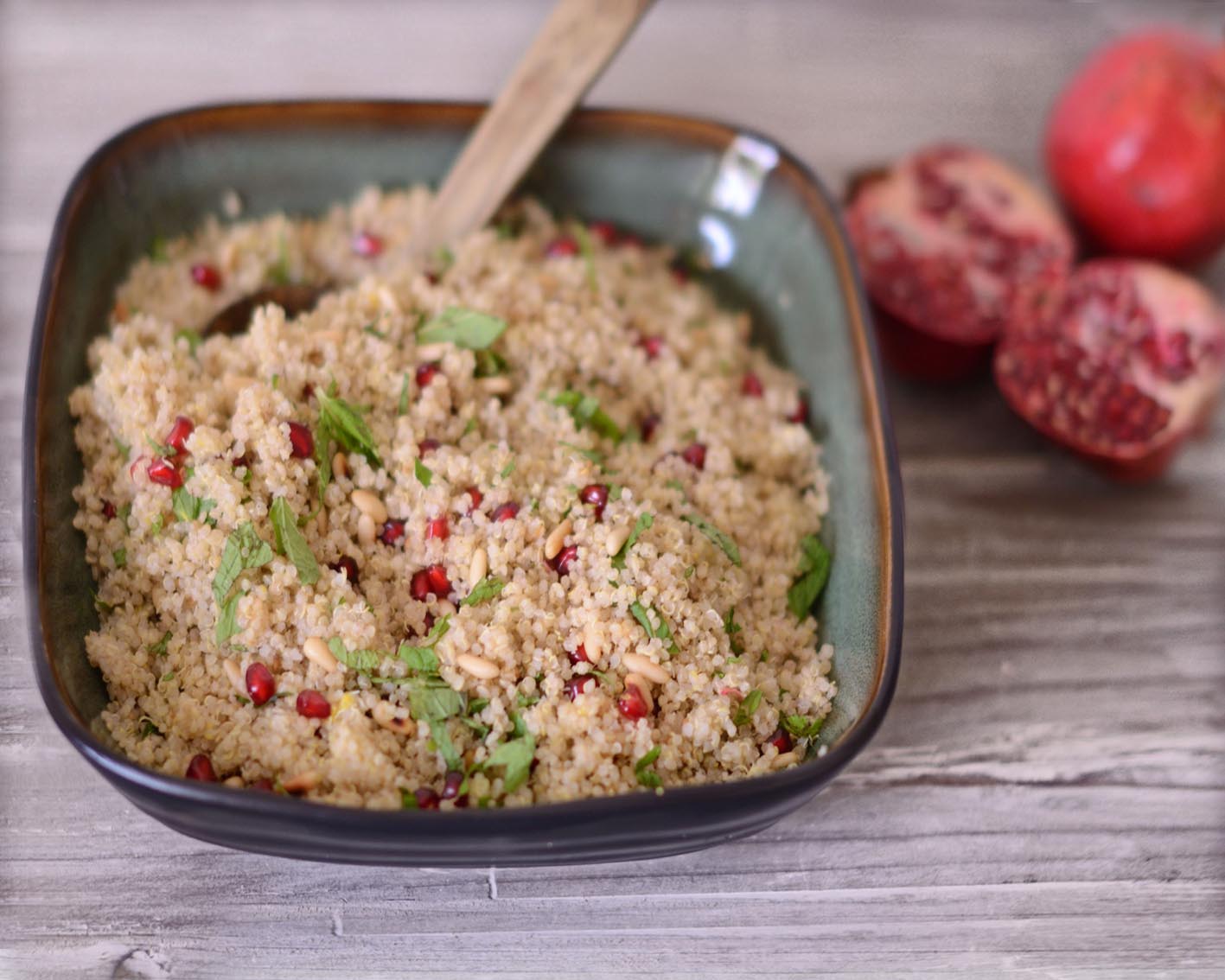 The Hedonista Recipes Pomegranate and Quinoa salad