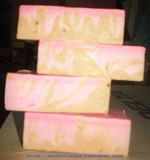 Strawberry Turmeric Cold Processed Handmade Soap