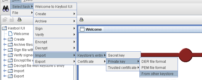 Keytool generate certificate and private key west