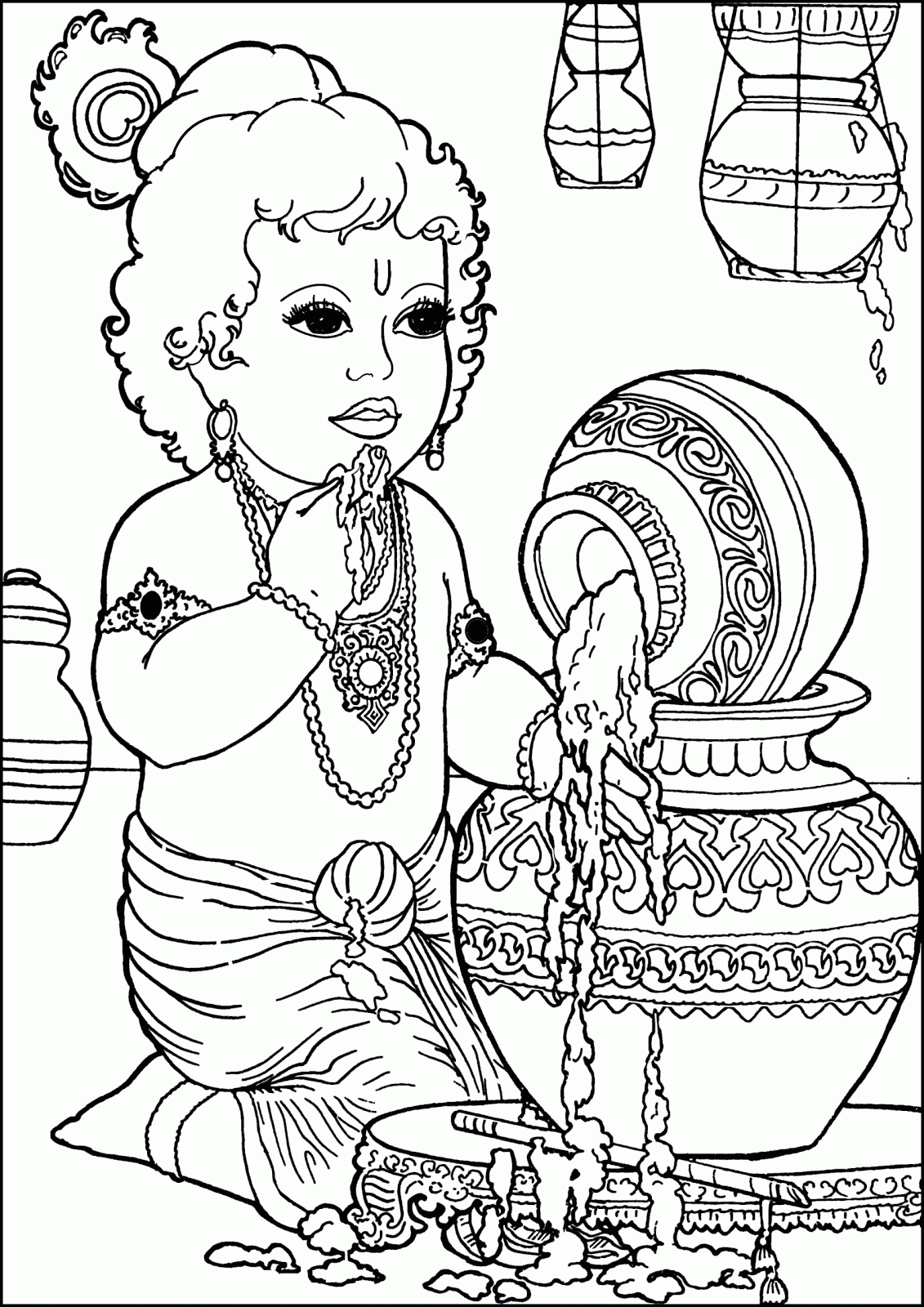 Featured image of post Cute Baby Krishna Coloring Pages Krishna coloring pages is an excellent coloring book for girls and all who like krishna games and coloring games