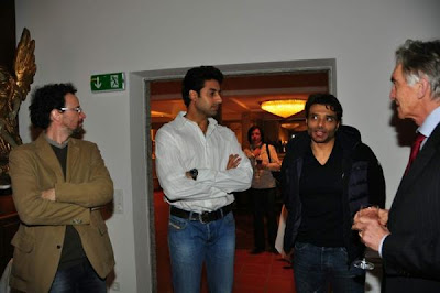 Aamir Khan, Abhishek & Uday Chopra at the Dhoom 3 promotion at Switzerland