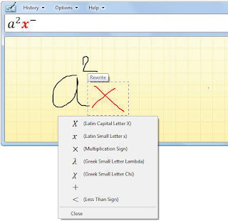 เขียน Math ด้วย Math Input Panel เขียน Math ด้วย Math Input Panel