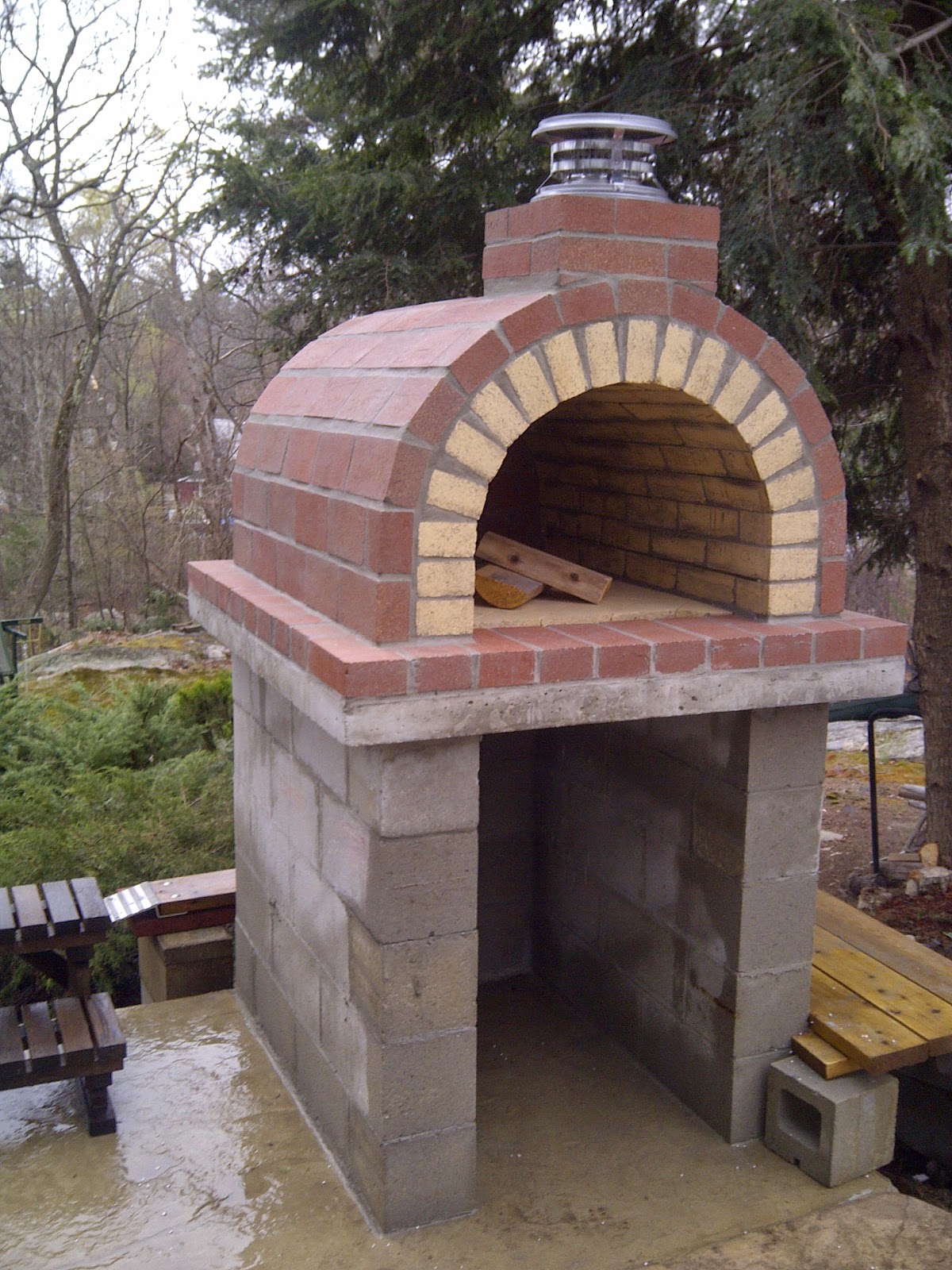 the tildsley family wood fired pizza oven in massachusetts