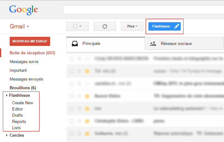 Créez des newsletters professionnelles depuis Gmail avec Flashissue
