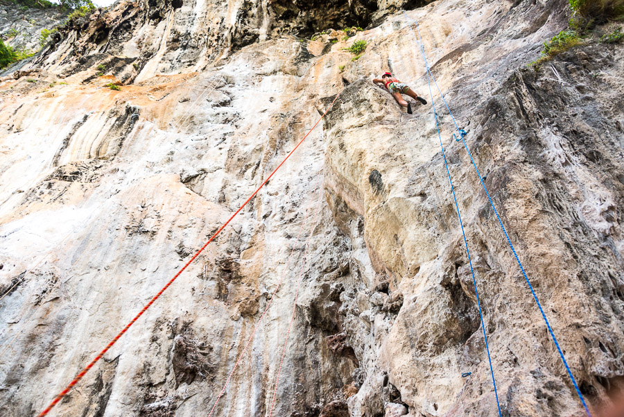 Railay. Rock climbing