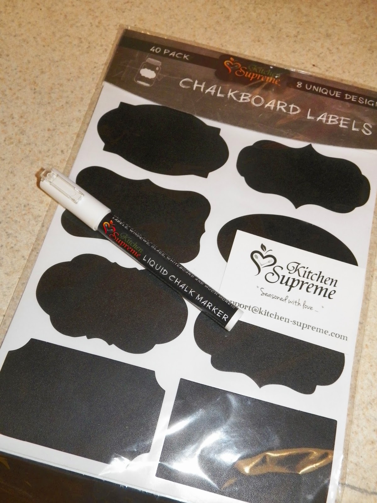 mygreatfinds Unique Chalkboard Labels With Chalk Marker By Kitchen