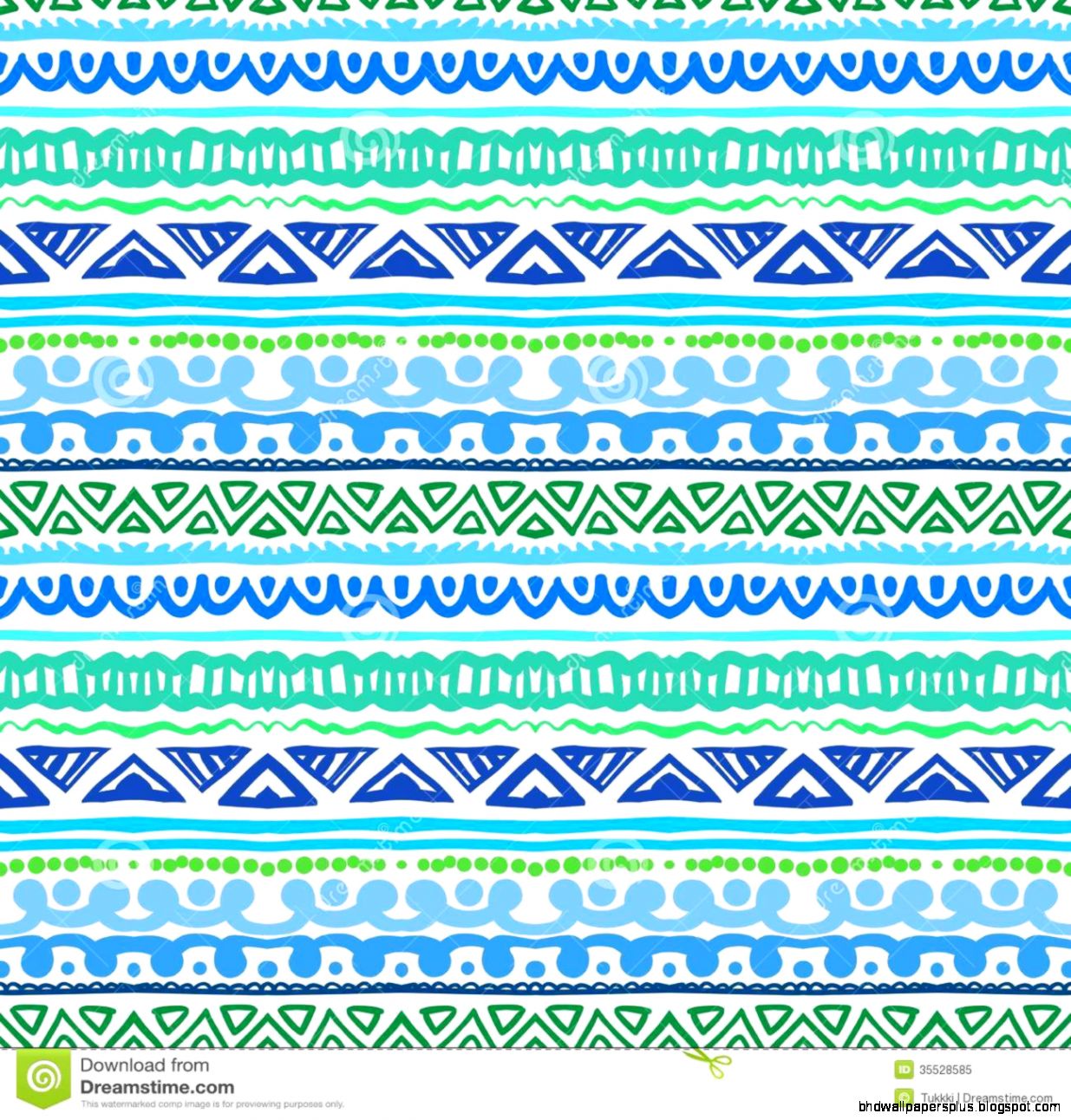 Blue and Green Aztec Pattern Blue and Green Aztec Pattern