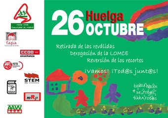 26 octubre Huelga Enseñanza