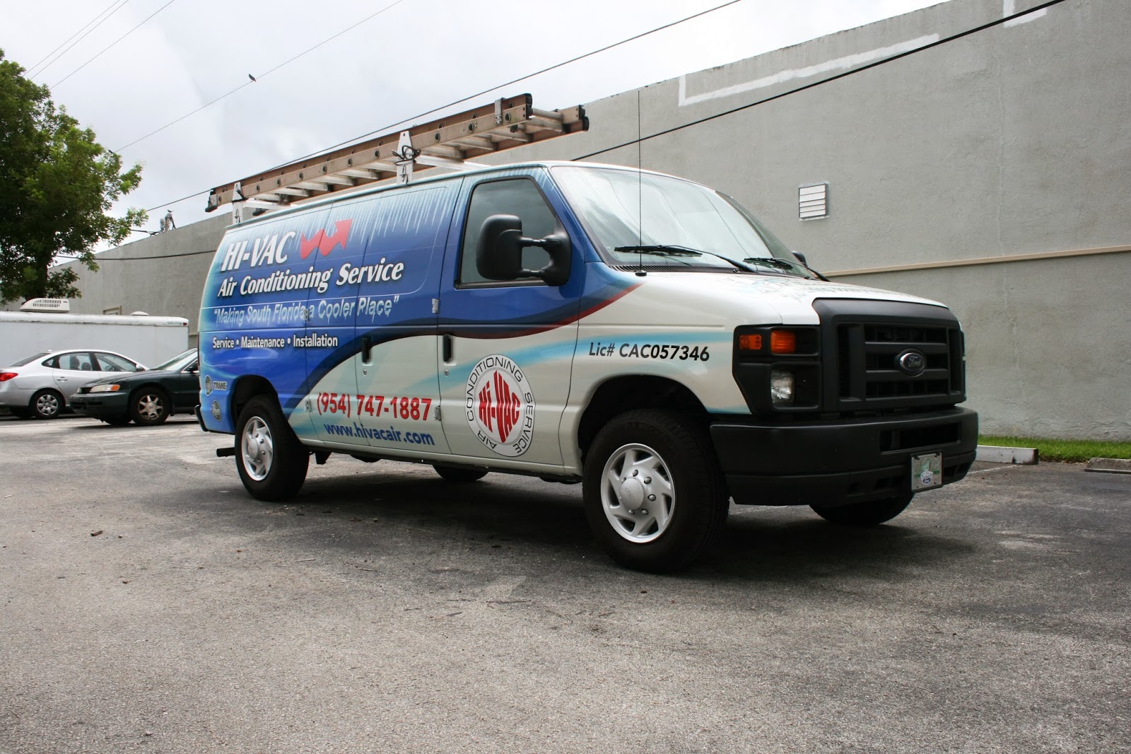 HVAC Air Conditioning Ford Cargo Van Vehicle Wrap Sunrise Florida