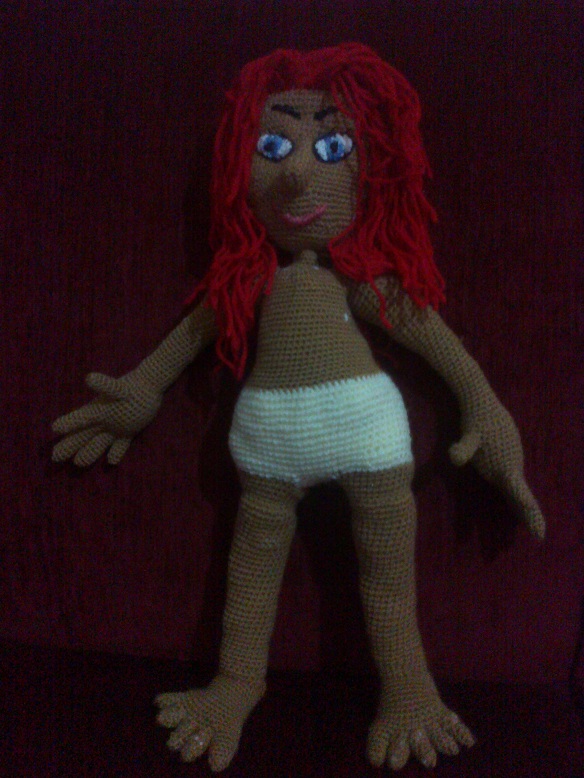 Kadınca HobiFigen Abla�nın dünyası Kocaman amigurumi bebek